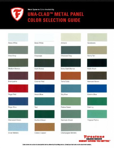 Mcelroy Metal Color Chart