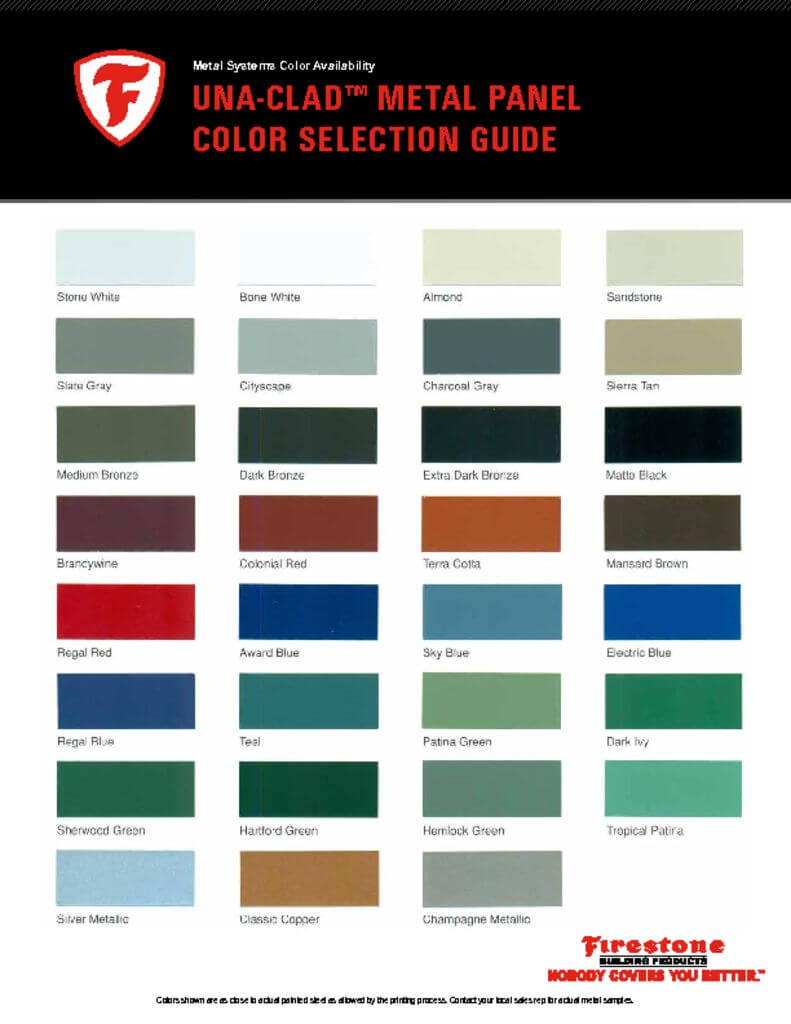 Metal Color Chart